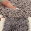 Bath Mats 80 60cm Mini Microfiber Toilet Memory Foam Bathroom Rug Pad Carpets Doormat Floor Mat Absorbent Foot 1Pc