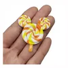 Dekoracyjne figurki Kawaii Kolorowa głowica myszy Lollipop Flatback Desin Cabochon Symulacja Candy Food Scrapbooking Telefon Deco DIY Jewelry