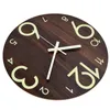 Wall Clocks Decorative Silent Luminous Clock Durable Non Toxic 11.81in Round For Bedroom Office Old People Kitchen