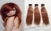 33# Renk 3pcs Düz İnsan Saç Atkıları% 100 Bakire Brezilyalı Remy Saç Atkısı Dhl Düz Bundles 2427612