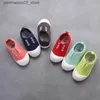 Sneakers 2022 Spring and Autumn Childrens Shoes Boys and Girls Candy Colors Childrens Casual Canvas Sports Shoes Soft Unisex Fashion School Sports Shoes Q240413