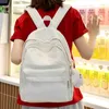 Рюкзак маленькие высококачественные водонепроницаемые сплошные нейлоновые женщины повседневные школьные сумки для подростков для подростков для подростков