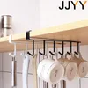Rangement de cuisine jjyy armoires à plafond avec 6 crochets Organisateur de bureau accroché outil