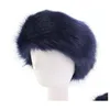 Opaski na głowę Women Faux Fur Zimowy opaska na głowę 7 Kolory moda głowa p edmuffs er Hair Akcesoria statek upuszczenie biżuterii biżuterii fryzura dhx5d