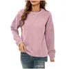 Dames hoodies sweatshirts Crewneck oversized corduroy sweatshirt lange mouw losse fit plover tuniek tops trendy herfstkleding drop del dhvua