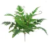 Decorative Flowers Artificial Fern Plant Leaf Plastic Silk Cloth Fake Wedding Party