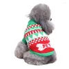 Dog Apparel Christmas Pet Clothes Soft Warm Comfortable Cute Sweater Costume Winter Coat Funny Convenient For Veterinary