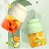 Juicers 1000 ml elektrische juicer mini draagbare blender 4 messen oranje fruitextractors multifunction sap maker machine smoothies mixer