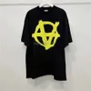 Nowa weryfikacje T Shirt VTM luksusowa ponadwymiarowa koszulka mężczyzn T-shirty Wysokiej jakości pianki nadruk anarchia Vetements moda T-shirt męskie koszulka moda 94