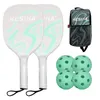 Pickleball Rackets Set Paddle van 2 4 Picleballs Balls Picleball Racquet met sportaccessoire 240401