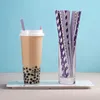 Disposable Cups Straws 100PCS Creative Colorful Paper Straw Dessert Table Wedding Party Decoration Collapsible Reusable