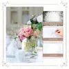 Party Decoration 30 Sets Acryl -bord met stands blanco gebogen blad Diy Arch Tabelnummers voor bruiloftsreceptie -gebeurtenis