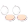 Bouteilles de rangement 2pcs Round Cosmetic Cream Boîte avec Powder Puff Liquid Foundation Boîte