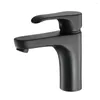 Badrumsvaskar kranar Hideep Black Short Basin -kran och kallt koppar Enkel handtag WASHBASIN FACTORY DIREKT