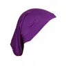 Берец Стильный модальная сплошная цветная шляпа Женщина Арабская шарф -шарф с высокой эластичной мерсеризованной хлопчатобую легкий и элегантный