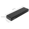 High Quality M2 NVMe Case with USB C Gen2 10Gbps for PCIe SSD M2 SATA NGFF 5Gbps and Tool Free for 2230/2242/2260/2280 SSDs