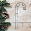 Decorative Flowers Xmas Wreath Frame Candy Shape Wire For Christmas Wedding Holidays Valentines Garden Home Party 4pcs ( Green )