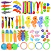 Kid Summer Nimage Diving Toys Set Pool Game Selon Stick Stick Stick Shark Rocket Lancez des jeux de piscine à eau sous l'eau