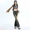 2024 Spring Spicy Girl Design Sense Slim Fit Flare Jeans Dames