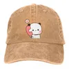 Шариковые шапки панда медведя пара бейсбол в пике кепки молоко молоко и мокко Бубу Дуду Солнце Шляпы для мужчин
