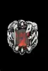 1 st Wereldwijd klauw van drago ring 316L roestvrijstalen band feest mode sieraden ruby ring95795561872516