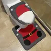 Tapisches Christmas Gnome Toilet pour la protection du couvercle de siège Covers de tapis de sol