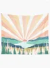 Gobeliny Summer Sunset Tobestry Dekoracja akcesoria Nordic Decor Decor Esthetic Decors