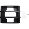Kitchen Storage 10-Inch Paper Plate Dispenser Under Cabinet Bamboo Plates Holder Counter Vertical Black
