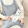 Kattföretag Comfort Transport Pet Apron Outdoor Travel Petting Hanging Chest Sleep Bag Non-Stick Hair Pocket Plush Carrier Pouch