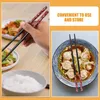 Kitchen Storage Portable Chopstick Box Set Dinner Chopsticks Wood Ramen Household Wooden Reusable Japanese Multi-function Flatware