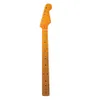 22 Fret Yellow Gloss Maple Guitar Neck Maple Fingerboard with Black Dot for ST FD Electric Guitar Replacement7524881