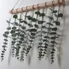Figurines décoratives Eucalyptus artificiel Mur suspendu décor de fausses feuilles verterie fermier art rustique pour chambre de mariage