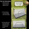 Tenda da reti per esterni Mosquito Ventilazione Net Ventilazione Ultra Light Trekker Backpacking Bat Bat Tenere via insetto arredamento per la casa 240407