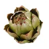 Fiori decorativi Lifeleo -Bellissimi piante succulente di carciofo Succulente uniche Ornamenti vintage unici Ornamenti di frutta in finto verde alla moda