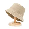 Berretti unisex cotone estate in lavaggio jeans cappello a cappello per secchio per donne pescatori primaverili da viaggio da viaggio all'aperto