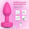 10 Vibrationslägen Anal Butt Plug Vibrators Wireless Remote Controller Man Prostate Massage Vuxen Par Sex Toys 240409