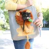 Cat dragers draagbare zachte huisdier s leeuw ontwerp ademende tas uitgaande handtas reishonden huisdieren met tassen veiligheid ritsen w3z0