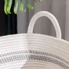 Sac à linge Panier multifonctionnel Corde coton Touet tissé grand sac pliant sale pannet de rangement respirant doux