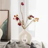 Вазы белый пончик ваза для дома декор поклоненный керамический цветок