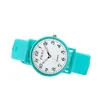 Montre-bracelets en silicone Watch Student Quartz Numéro minimaliste Minimaliste Tempérament de style Instagram et Niche de conception de la femme 2024