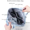 Pierres tombales LeQueen Fashion Diaper Sac colorant Baby Sac de bébé Sac à dos imperméable pour maman Keep Warm Bolsa Maternidade Mochila maternel