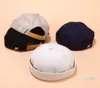 Men Street Casual Docker Sailor Biker Hat Loop Boneie Brimless Cap Fashion Unisexe Pumpkin Vintage Navy Beons1518068