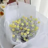 Fiori decorativi tulipici fai -da -te regali finti per donne mamma piccola artigianato imitazione intrecciata con bouquet di fiori artificiali