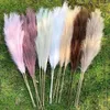 Dekorative Blumen 1PC Große flauschige Pampas Gras Künstliche Blume Bulsh Pflanze Hochzeit Dekoration Bouquet Fake Reed für Zuhause