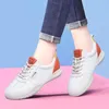 Casual schoenen rijtjes loafers flats sneakers gemengde kleuren ademende dames buiten retro dames wandeltrainers joggen