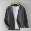 Herrenanzüge Blazer hübscher cooler V -Nacken für Männer 2024 Frühlings Herbst Fashion Casual Künstlerin Jugend Outwear Stylish Cord Cord Cord Dünne Schichten d otrcy