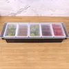 Opslagflessen doos ijs serveerlain kruidenkastje huishoudelijke accessoires handige fruitcontainer vers bijhoudende 6 roosters