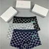 Sous-pants designers masculines boxers marques sexy boxer classique shorts décontractés sous-vêtements sous-vêtements en coton respirant 3pcs avec boîte