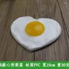 Fleurs décoratives 3pcs / ensemble Fun Egg Kitchen S Aliments Food Play Play Simulation Fruits Vegetables Enfants Décoration Jeux