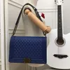 Berömd varumärkesväska Designer Bag Real Leather Caviar Gold Chains Boy Messenger Bag Hobo Bag Crossbody Flap Women Purse Tote Bag Wallet X230